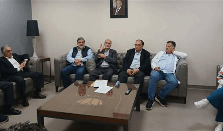 رضا شرح برنامجه الانتخابي لمركز نقيب الاطباء في مستشفيي الزهراء والقديس جاورجيوس
