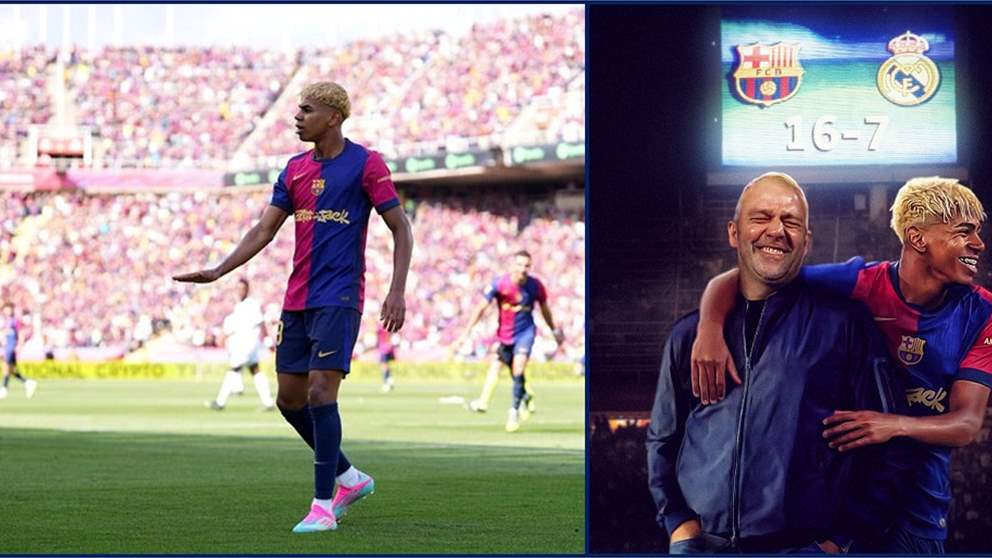 – برشلونة x ريال مدريد: 16-7!!