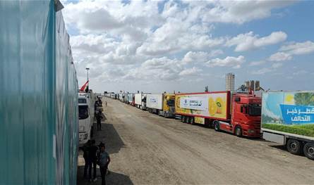 More than 150 aid trucks are on their way to Gaza
