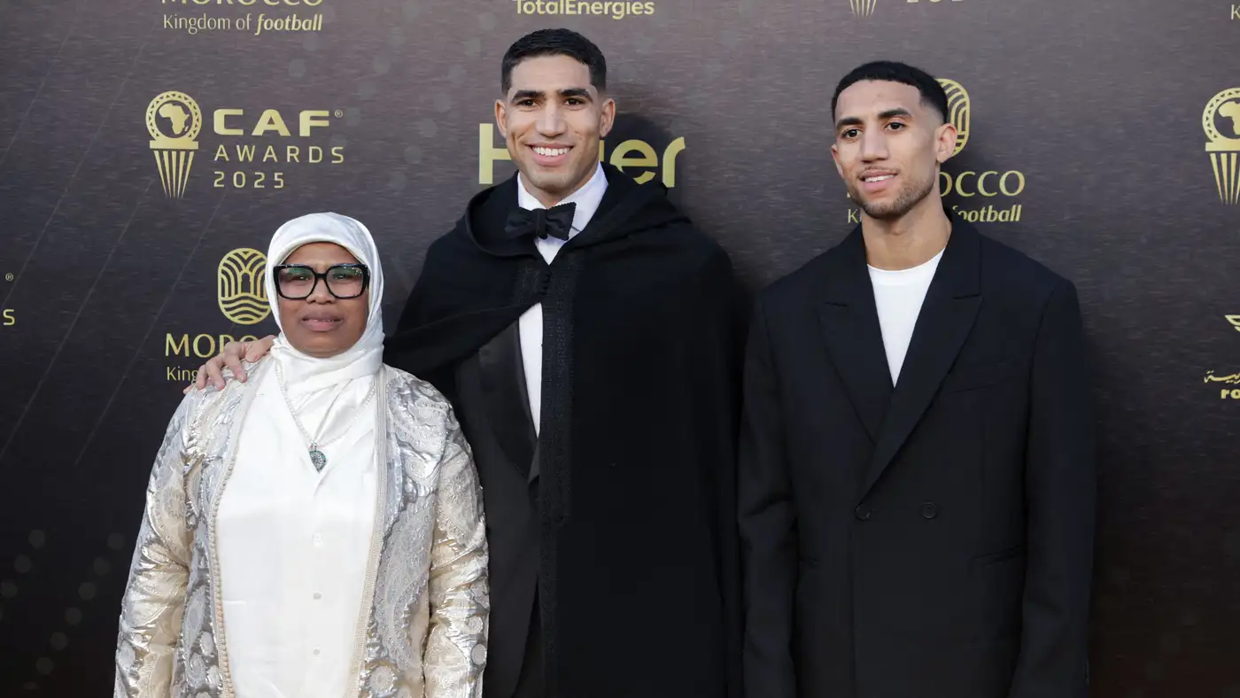 : “Hakimi” يتصدر قائمة المتوجين بجوائز “CAF” لعام 2025