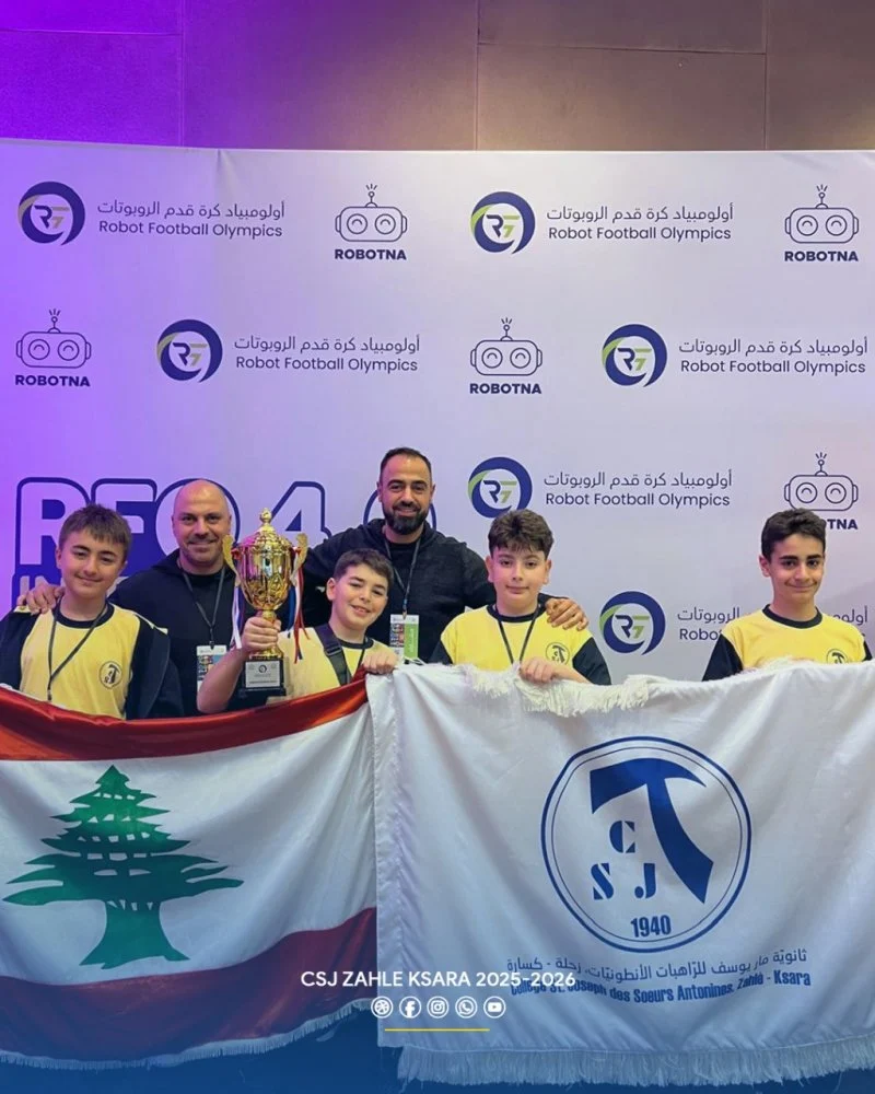 St. Joseph Antonine High School Students Excel in Robotics Competitions in Jordan