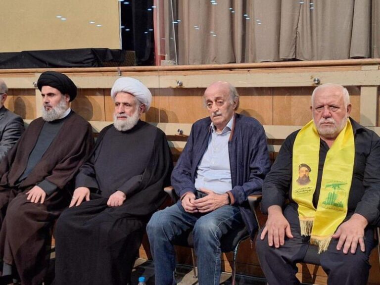 جنبلاط يهاجم نعيم قاسم بسبب خطابه الاخير!!