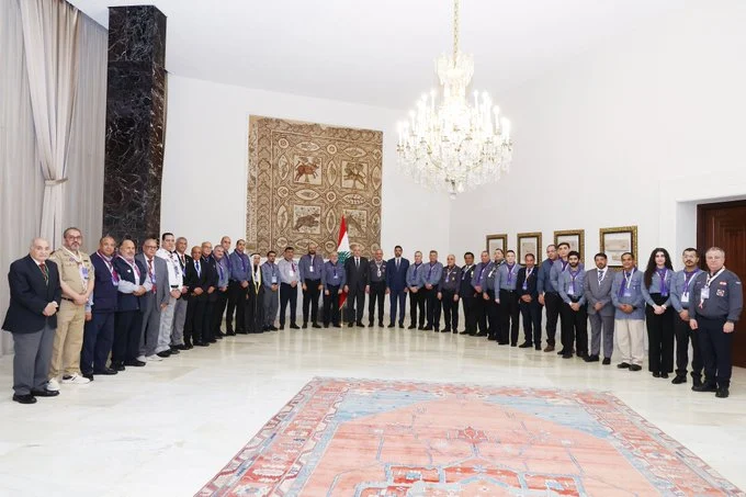 Baabda hosts an Arab scouting meeting… and President Aoun stresses the importance of Arab solidarity