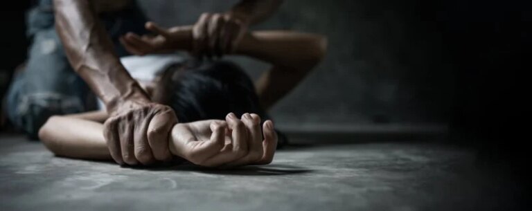 She fled from her home in fear. A person was accused of assaulting a child