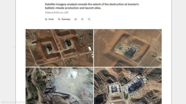 Satellite images show the extent of the destruction in Iran’s missile program