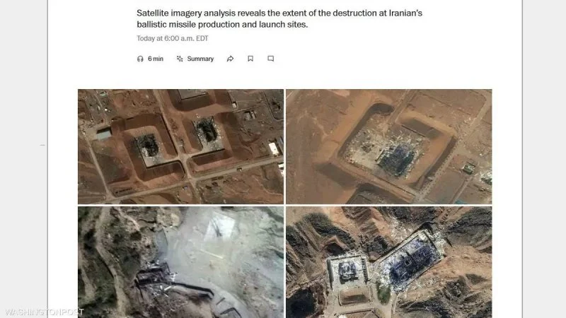 Satellite images show the extent of the destruction in Iran’s missile program
