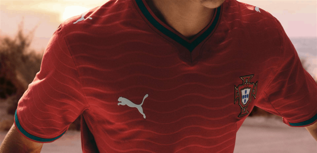 Portugal displays its official World Cup shirt