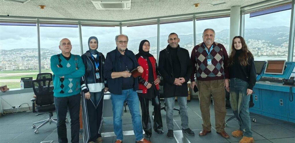 Aziz and Haider Jala inspect work progress at the airport