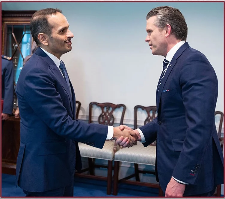 New title: Qatari-American discussions to consolidate defense cooperation under the current circumstances