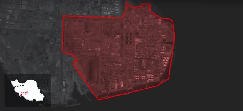 Israeli raids target a petrochemical complex in Mahshahr, southwestern Iran