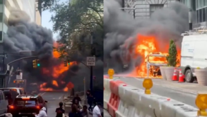 An explosion near the “Angry Bull”… moments of terror in the heart of New York