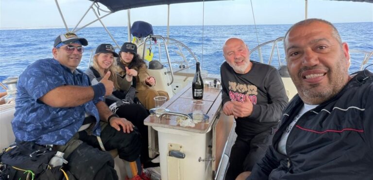 Suffering from paralysis… A Lebanese athlete crosses the sea from Lebanon to Cyprus, launching a global initiative (photos)