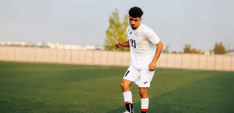 He died after his leg was amputated.. A 17-year-old Palestinian player was killed