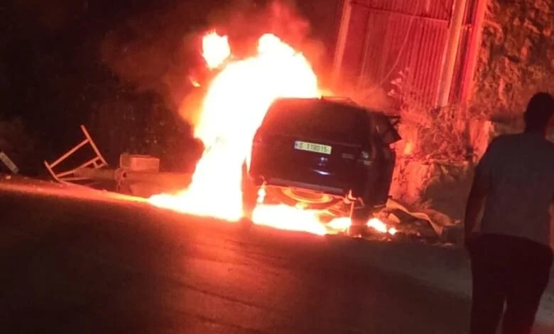 انحراف واصطدام ثم حريق... مأساة تودي بحياة 3 شبان في كسروان