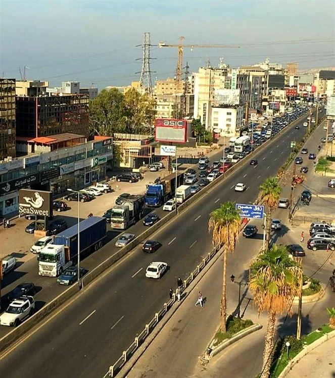 Due to the installation of light reflectors and a traffic pole… traffic measures on Zouk Mosbeh Highway