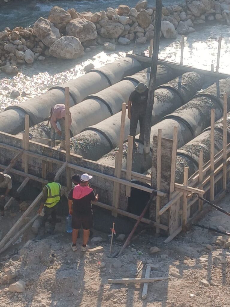 The bridge was destroyed…a new crossing reconnects the south