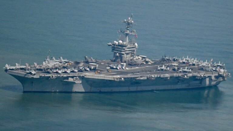 “George Washington” intervenes… America strengthens its grip in the Arabian Sea