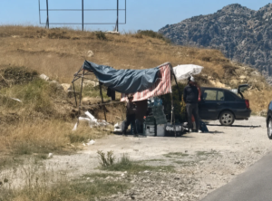 Outside the scope of municipalities… Random settlements choke Laqlouq Road
