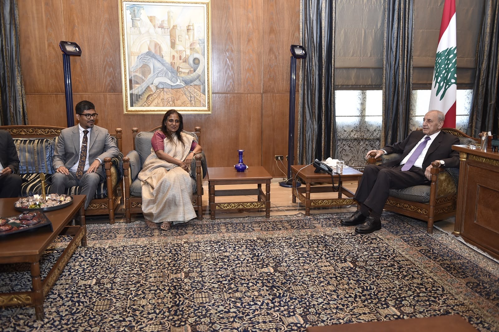 Ain al-Tineh on the New Delhi line... Berri discusses relations and developments