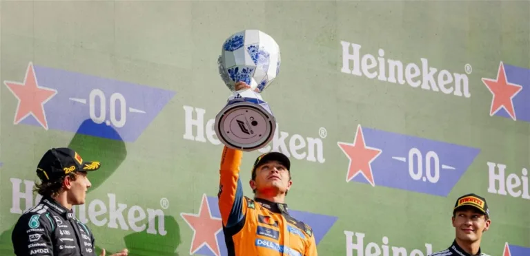 Norris returns from vacation with an exciting victory in Holland