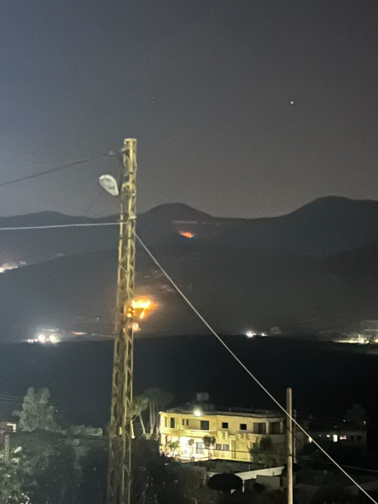 Fires on more than one front in the Western Bekaa… What happened in the highlands?