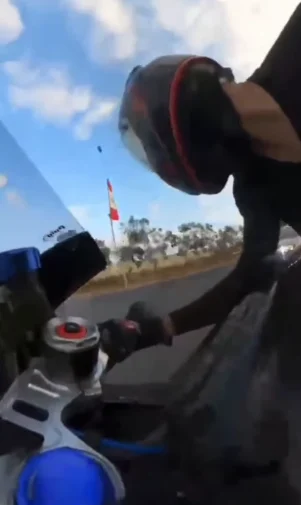 The gas highway accident steals the spotlight…the full story from the bike driver!
