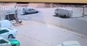 Wrecked vehicles on the road… What happened at the Faour Triangle? (video)